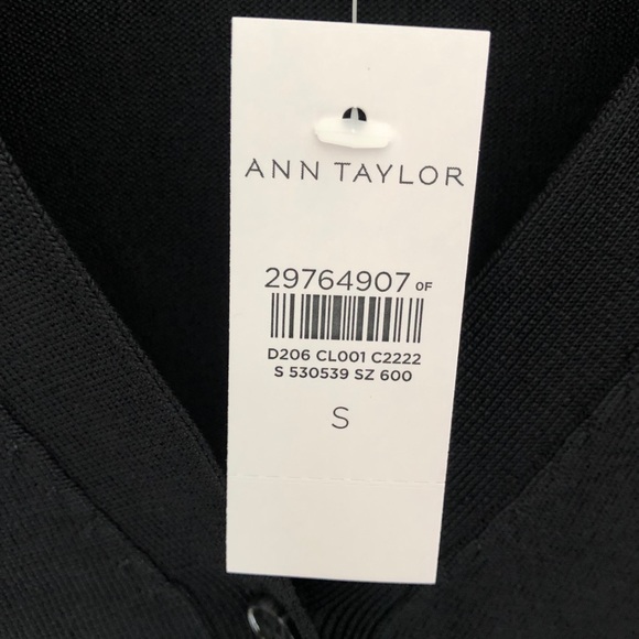 Ann Taylor NWT Viscose blend black cardigan size S - Picture 2 of 2